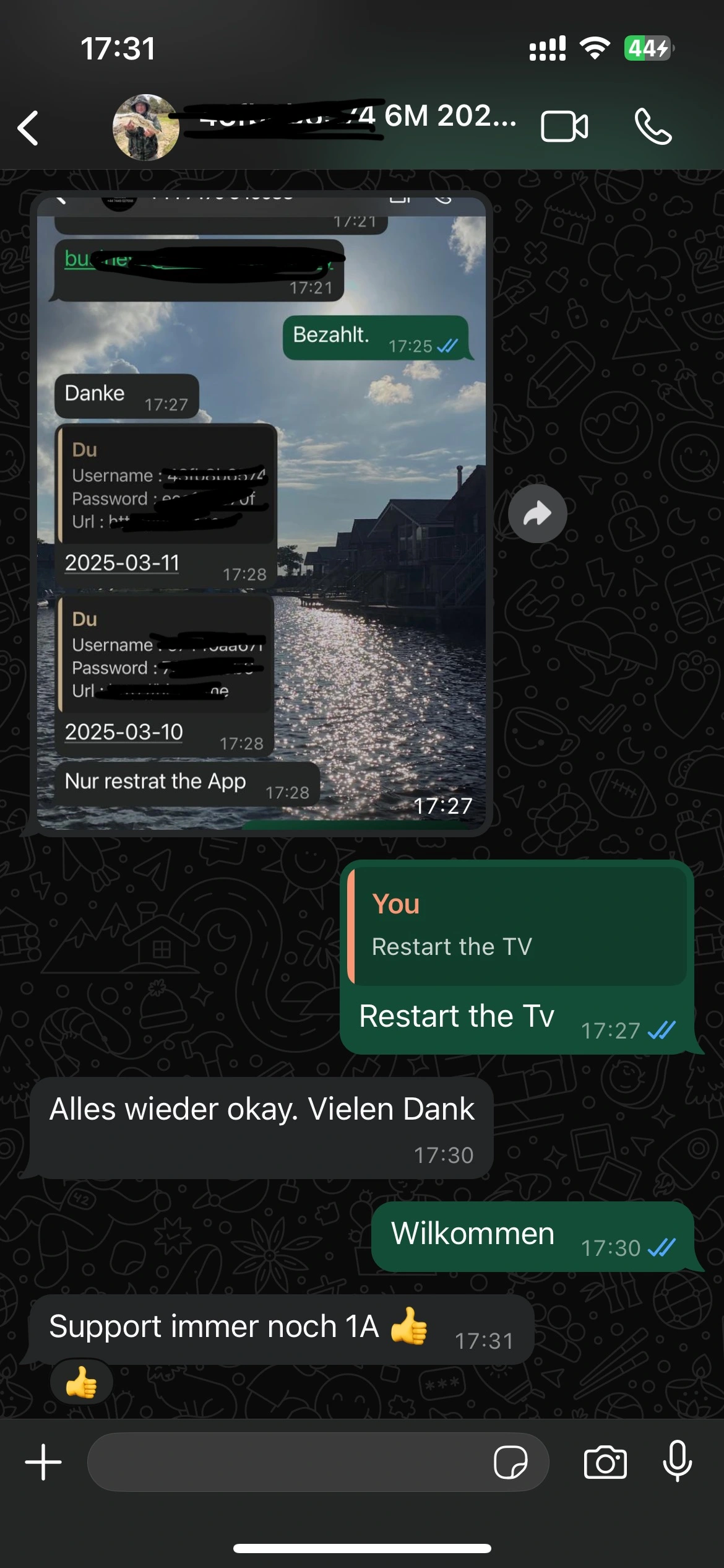 Kundenbewertung zur hervorragenden Streaming-Erfahrung bei Live-Sport mit IPTV kaufen.